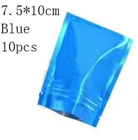 s blue ziplockbag 10 шт. DIY ремесло инструмент лазер пузырь мешок ручной работы голографический декор смола ювелирные изделия прозрачный карамельный цвет Упаковка Сумки Kawaii Arts - Цвет: s blue ziplockbag