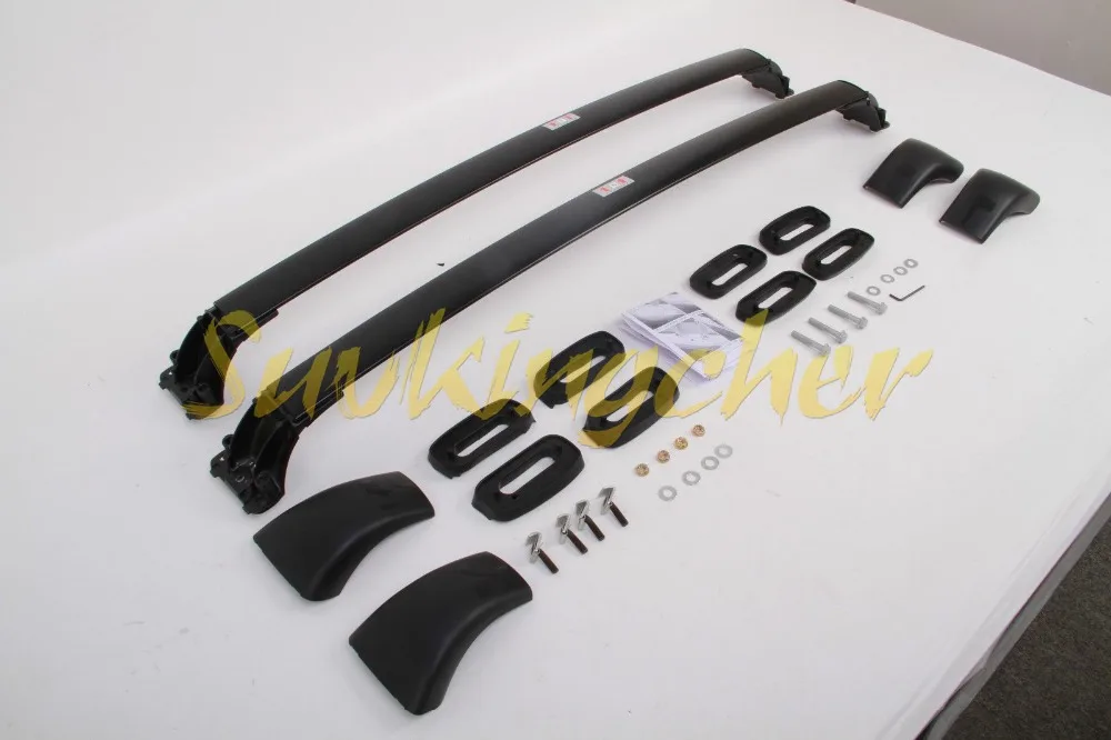 Полка для багажа на крышу перекрещенная планка черная Toyota high Lander Kluger 2014 2015 2016 2017