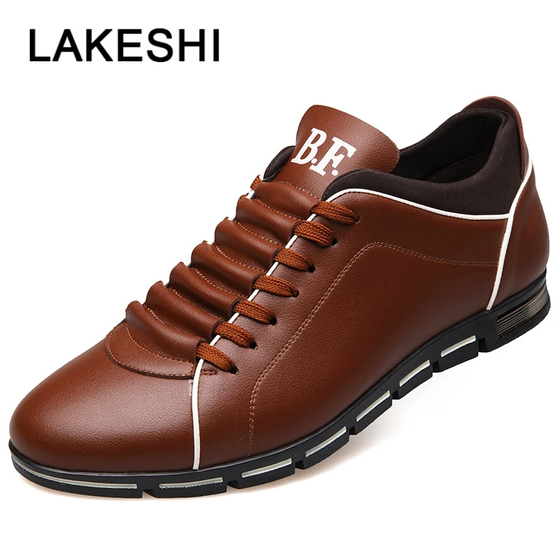 Plus Size 37-50 Men Casual Shoes Fashion Leather For Flat Loafers Sneaker Brand Footwear | Обувь