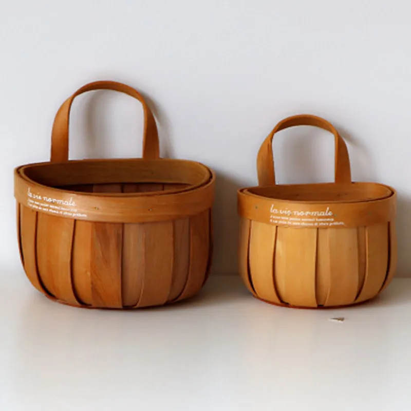 Плетеные корзины ручной работы с натуральной каймой контейнер для фруктов хлеба