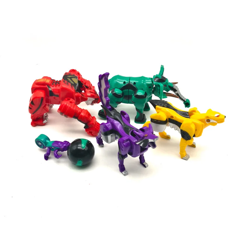 Деформационные игрушки 5 в 1 динозавр Рейнджерс Megazord сборка робот фигурки дети подарки на день рождения собранные динозавры