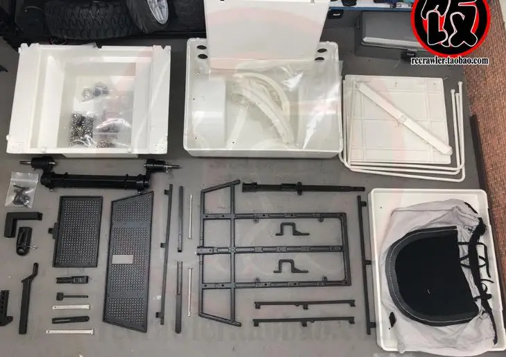 KITS NO WHEELS 2 колеса трактор прицеп комплект для кросс PG4S JKMAX ACE-1 hRAXXAS TRX4 осевой SCX10 RC4DW D90 D110 TF2 TAmiya CC01 CR01 FJ40 HPI FJ - Цвет: KITS NO WHEELS