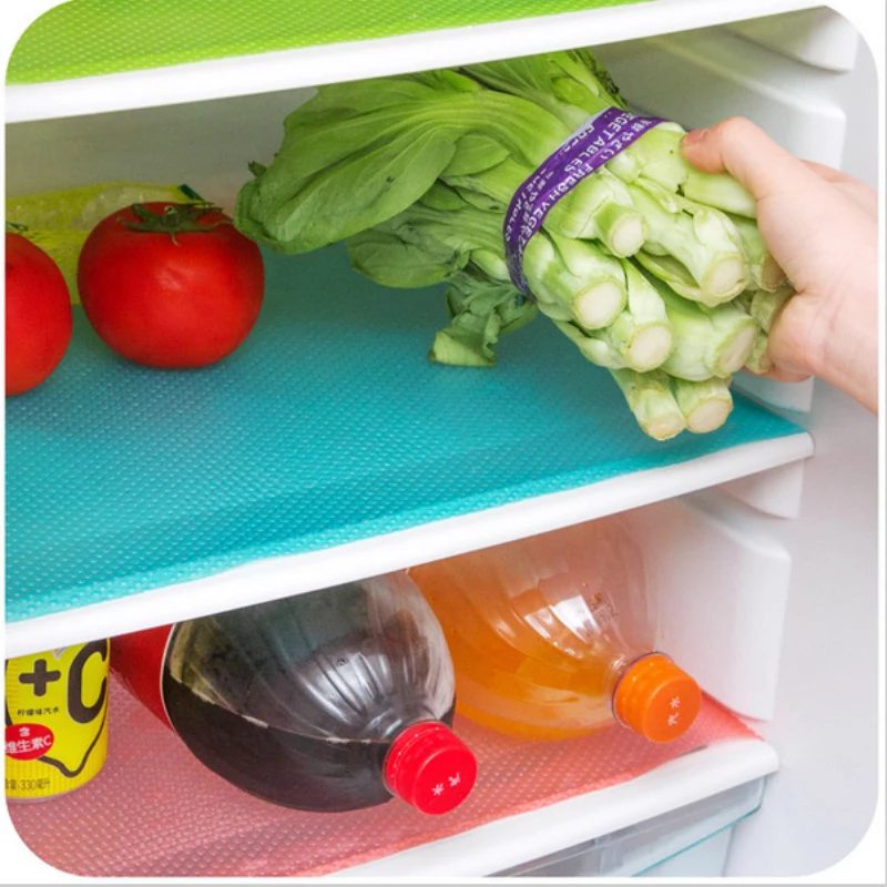 Waterproof Refrigerator Pad Fridge Mat Anti-fouling Vegetable Fruit Kitchen Table Mats 4Pcs/lot | Дом и сад