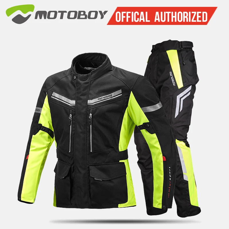 Мотоциклетный костюм Motoboy J13 комплект из куртки ткани Оксфорд водонепроницаемое
