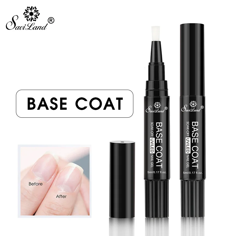 BASE COAT Saviland, новейшая ручка для ногтей, меняющая температуру, цвет, Гель-лак, 36 цветов, УФ-лак для ногтей, хамелеон, меняющий лак - Цвет: BASE COAT