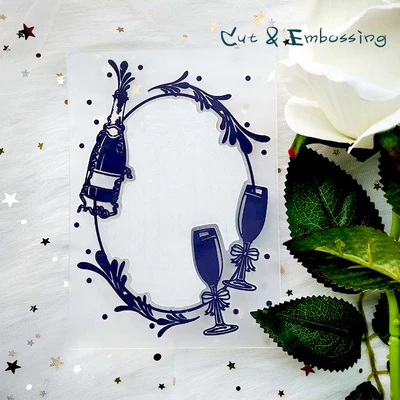 

Wedding Celebrate Cutting Dies and Embossing Folder Set for DIY Scrapbooking Paper Craft/Card Making /Home Decoration
