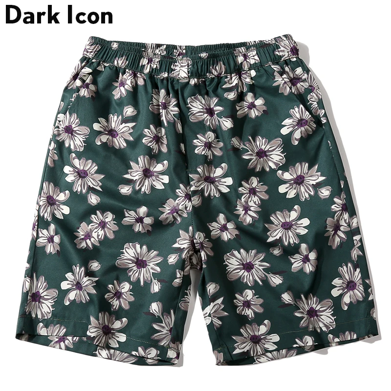 Full Printed Men's Shorts 2018 Summer Beach Hawaii Style Men 2 Colors | Мужская одежда