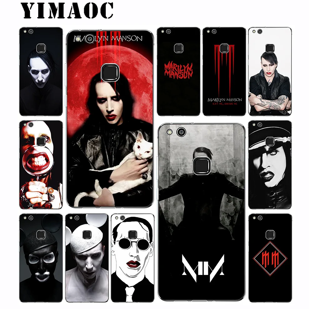 YIMAOC Marilyn Manson Soft Case for Huawei Mate 30 20 P30 P20 P10 P9 P8 2015 2016 2017 P Smart Lite Pro |