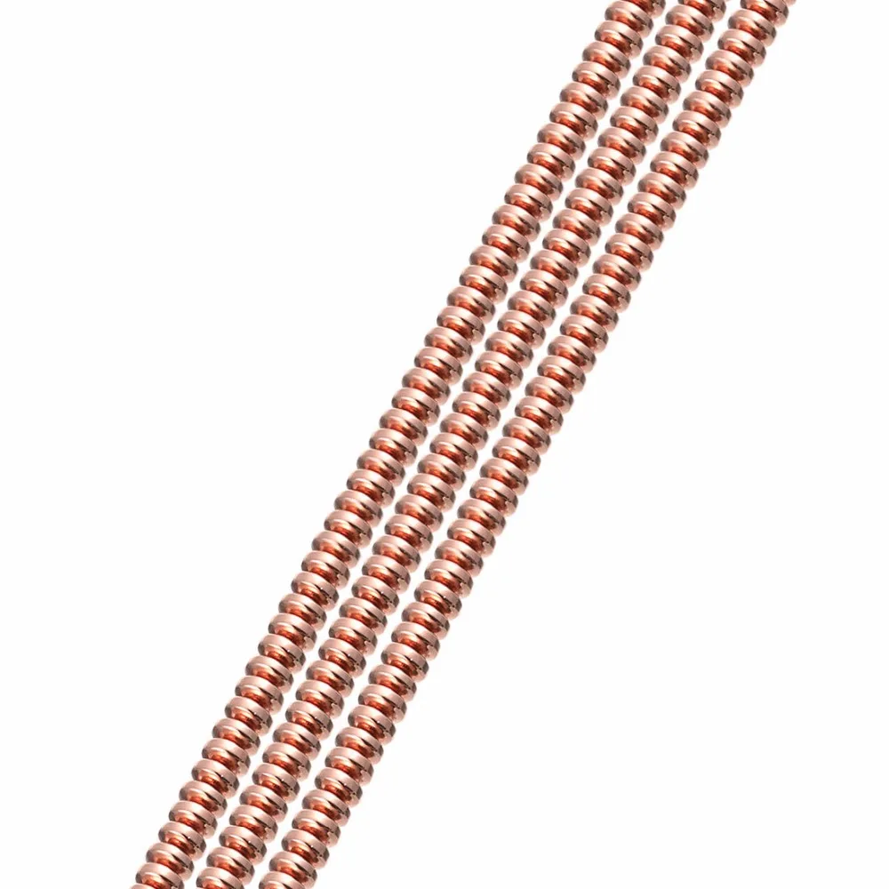 rose gold 4 6 8 мм гематит желчный камень Бусины-разделители бусины ручной работы для шарм, изготовление украшений UFO овальные бусины-разделители - Цвет: rose gold