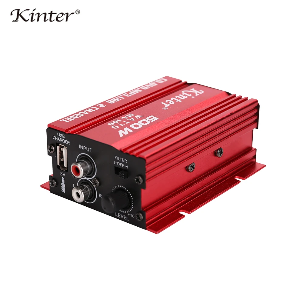 Kinter MA-150 Hi-Fi усилитель аудио мини 2CH DC12V воспроизведение стерео звука с динамиком