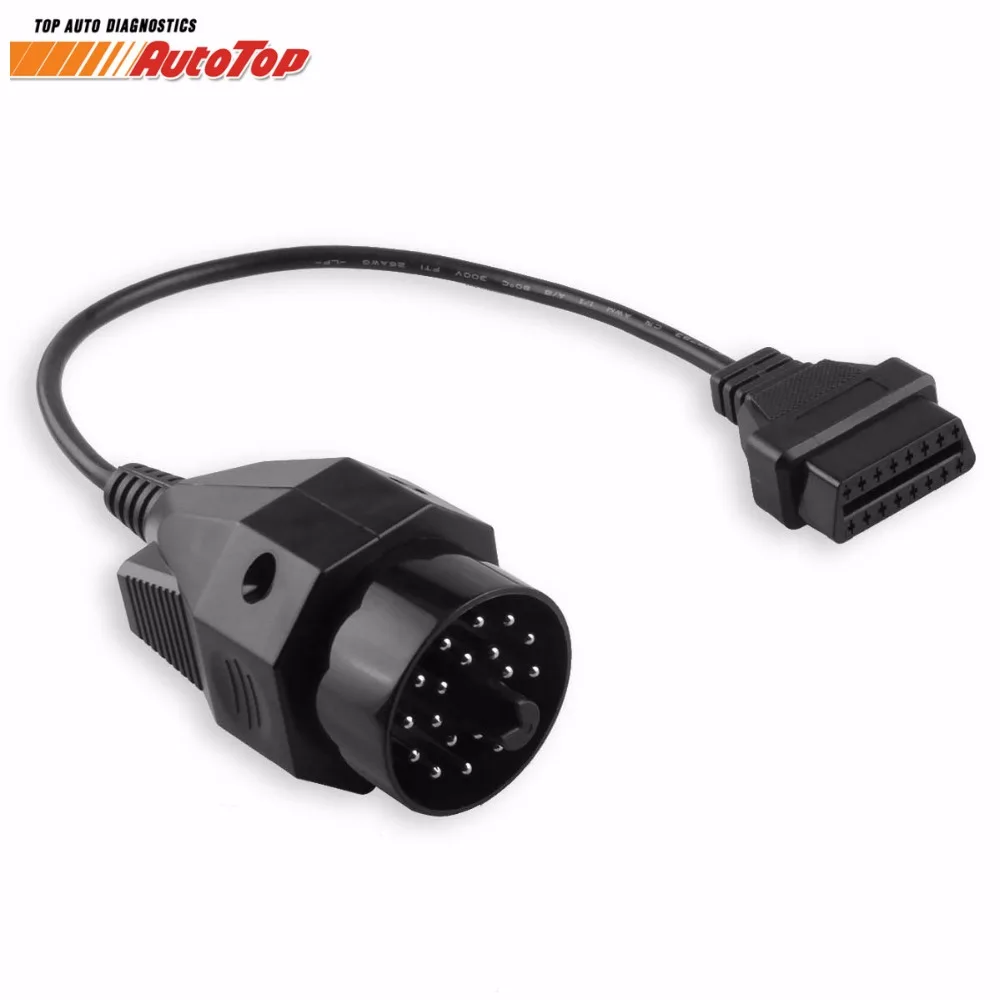 Для BMW 20 Pin ODB OBD2 кабель 20Pin до 16 Женский OBDII для e35 e36 X5 Z3 серия диагностический