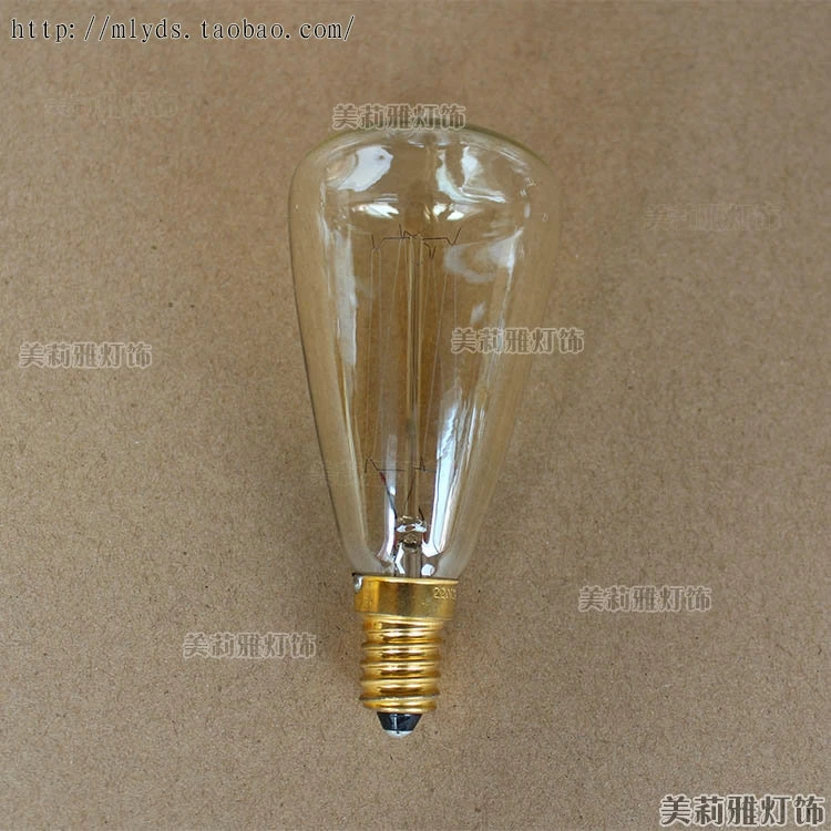 2 шт. E27 40 Вт лампада Edison лампа ретро E14 Bombilla Edison лампа Bombillas винтажная лампочка светильник ампулы декоративные St45 St48