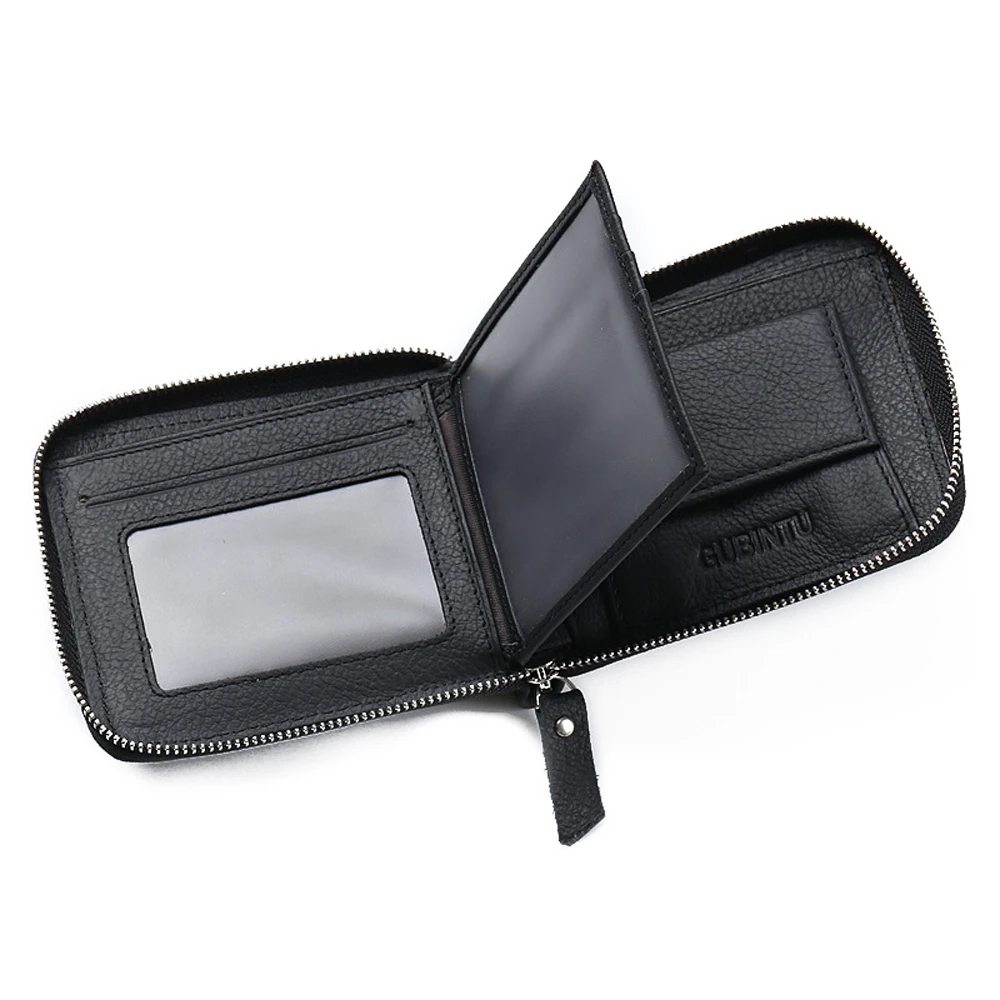 Genuine Leather For Men Wallet Male Zipper Coin Purse Bag Card Holder Money Cuzdan Vallet Walet Small Kashelek Partmone Portmann | Багаж и