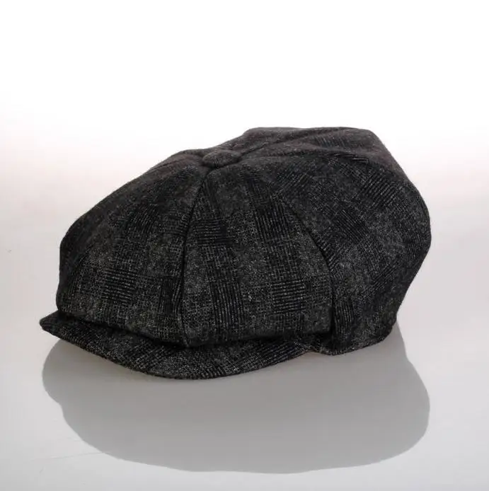 58cm BooLawDee шерстяная ткань 8 панель newsboy cap campaniform Топ для взрослых мужчин и женщин осень и зима досуг термо носить M614 - Цвет: 58cm
