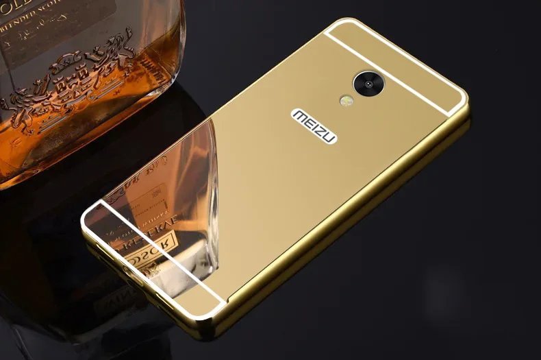 Роскошный зеркальный алюминий чехол для Meizu MX3 MX4 металлический бампер Meilan Note 6
