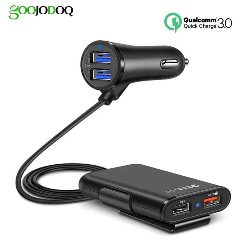 QC 3.0 Car Charger for mobile phone charge in the car quick usb charger Honor Xiaomi Samsung Iphone fast | Мобильные телефоны и
