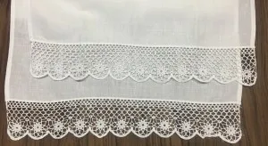 Set of 12 Home Garden Hand Towels Linen Lace Border Tea Towel 14X22-inch Cleaning Cloth Guest Dish Kitchen Bathroom | Аксессуары для