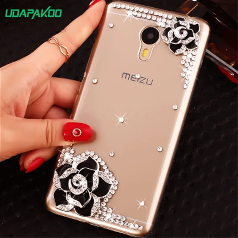 Чехол для телефона с бриллиантовым кристаллом Meizu Pro 5 6 7 Plus M6S M6 M6T MX6 MX5 M5S M5C M3 U10 U20 M5
