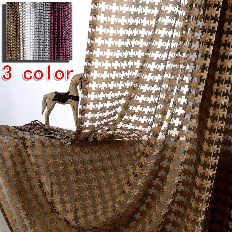 Бесплатная доставка оптовая продажа искусственная вышивка готовый тюль