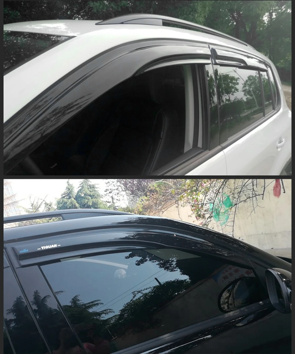 MONTFORD для Volkswagon VW Tiguan 2010- оконный козырек вентиляционный тент Дождь Защита от солнца защита от ветра дефлекторы тенты укрытия крышка 4 шт