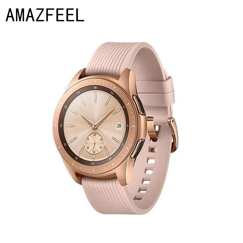 AMAZFEEL 20 мм силиконовый ремешок для часов Samsung Galaxy 42 gear s2 S4 22 S3|Смарт-аксессуары| |
