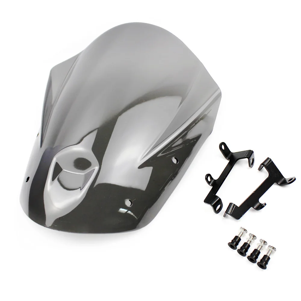 Light Smoke MT09 FZ09 ABS лобовое стекло мотоцикла ветровое стекло с монтажным кронштейном винты для Yamaha MT-09 FZ-09 FZ MT 09 2013 - Цвет: Light Smoke