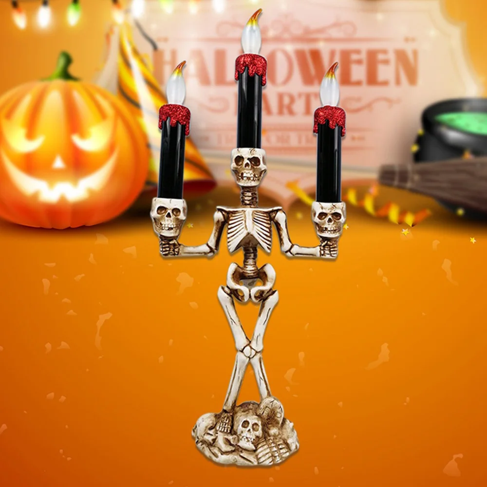 2019 Halloween Creative Candles Skull Led Tree Demon House Haunted Bar Shop Window Easter Decor For Party | Дом и сад