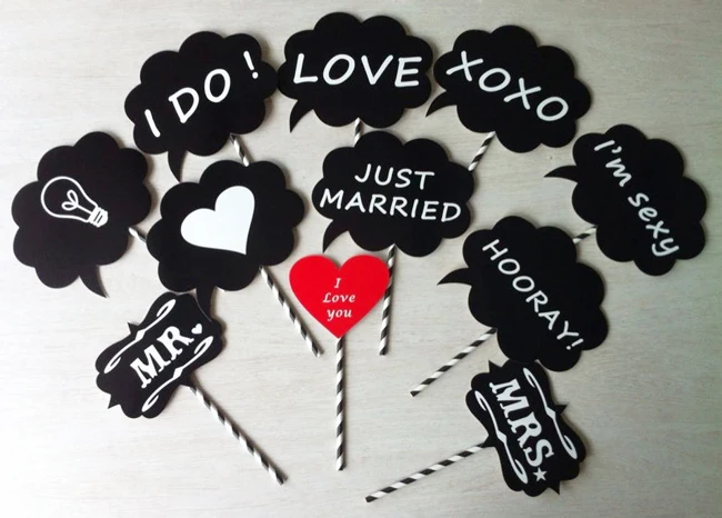 Аксессуары для мероприятий вечерние реквизит фотосъемки свадебного декора с