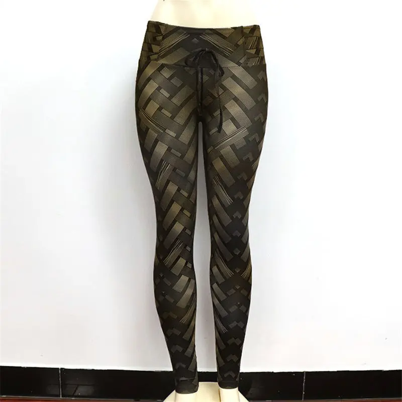 Сексуальный женский Высокоэластичный, для фитнеса Спортивная Леггинсы для йоги брюки тонкие колготки для бега спортивные штаны лосины одежда