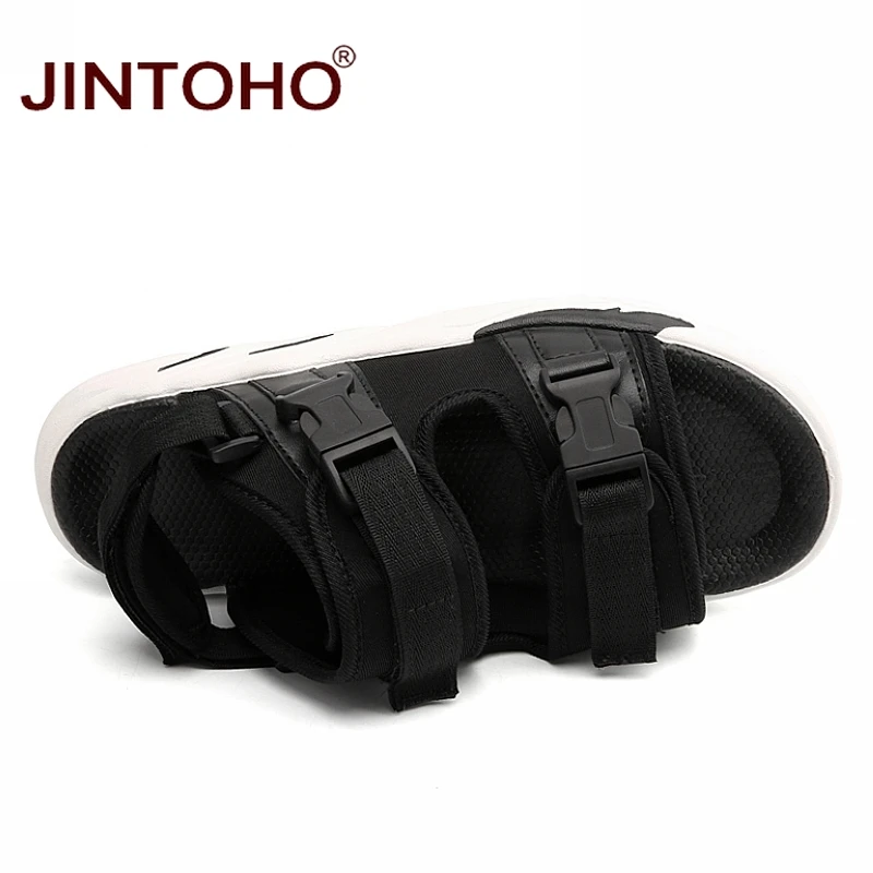 JINTOHO мужские кожаные сандалии дешевые пляжные повседневная обувь лето