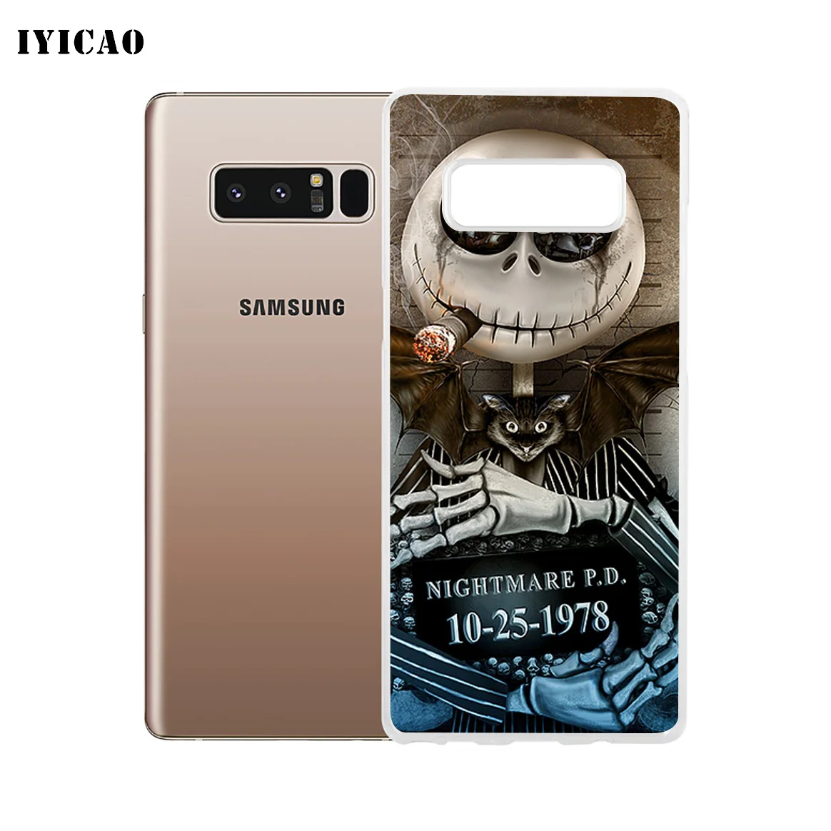 IYICAO Кошмар перед Рождеством Мягкий силиконовый чехол для телефона Samsung A5 A6 Plus A7 A8