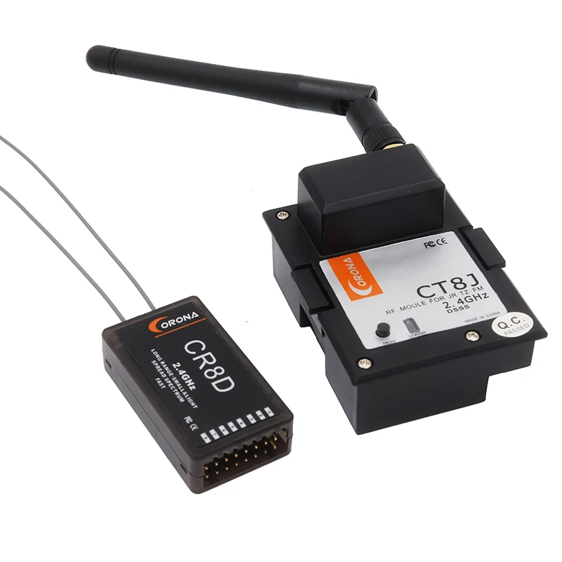 Corona 2,4 Ghz JR Graupner Module& Rx Combo Kit CR8D+ CT8J(V2 DSSS