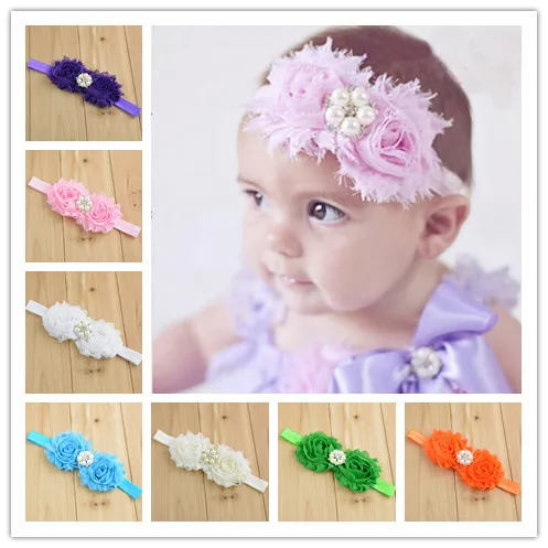 8 шт./лот новая стильная повязка на голову для девочек шикарная потертая