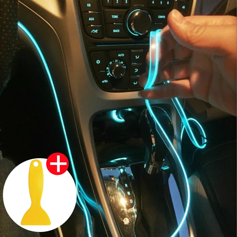 Светодиодная лента холодсветильник для салона автомобиля 5 м|Лепнина интерьера| |