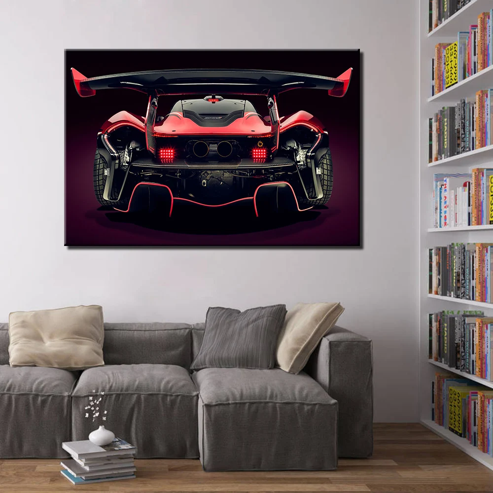1 шт. Холст Картина Mclaren P1 спортивный автомобиль HD плакаты и принты настенные