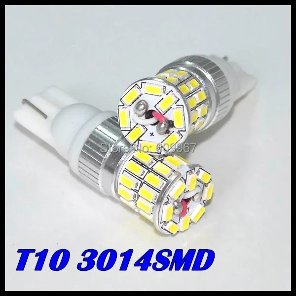 

50 x White T10 36led W5W High Power led 36W 3014 SMD Led Backup Reverse Light Bulb LED White Car Side Wedge Tail Light Lamp
