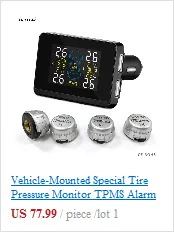 Цифровой беспроводной автомобильный TPMS бар PSI система контроля давления в шинах внутренняя и внешняя система датчика сигарет зарядное устройство ЖК-дисплей