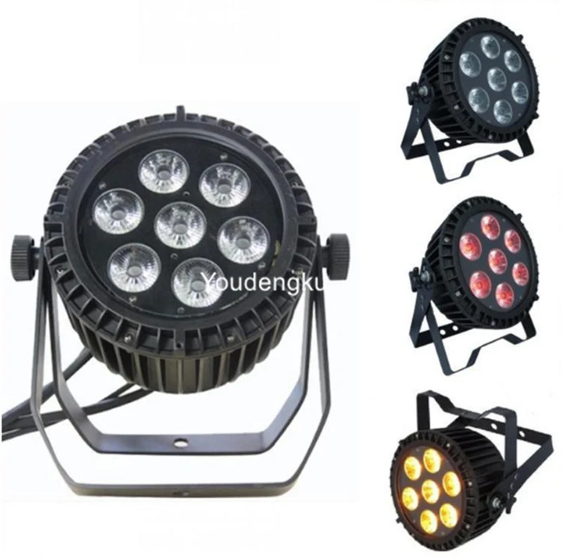 6 штук 7x15 Вт 5in1 RGBWA dmx светодиодные par прожекторы свет светодиодный фонарь для