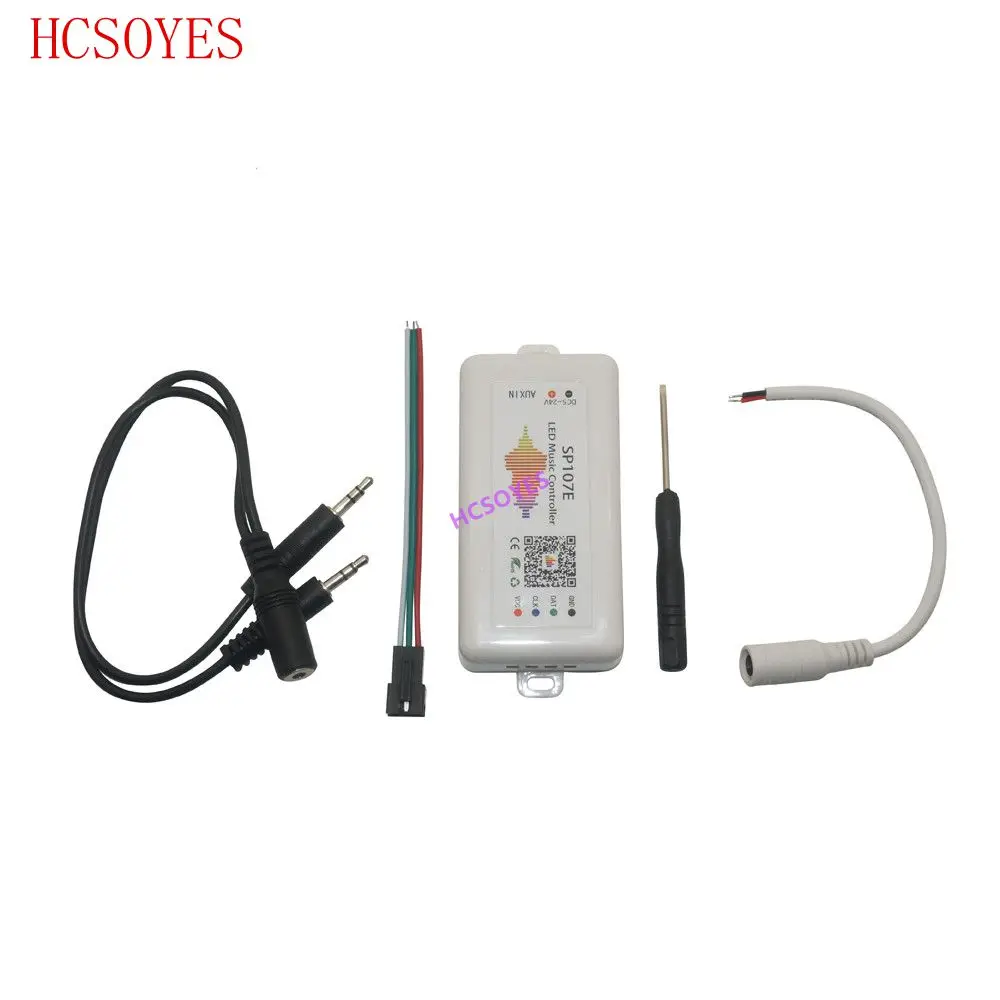 SP107E WI-FI Bluetooth пикселей IC SPI музыкальный светодиодный пульт управления с помощью приложения для телефона для WS2812 SK6812 SK9822 RGBW APA102 LPD8806 полосы DC5-24V