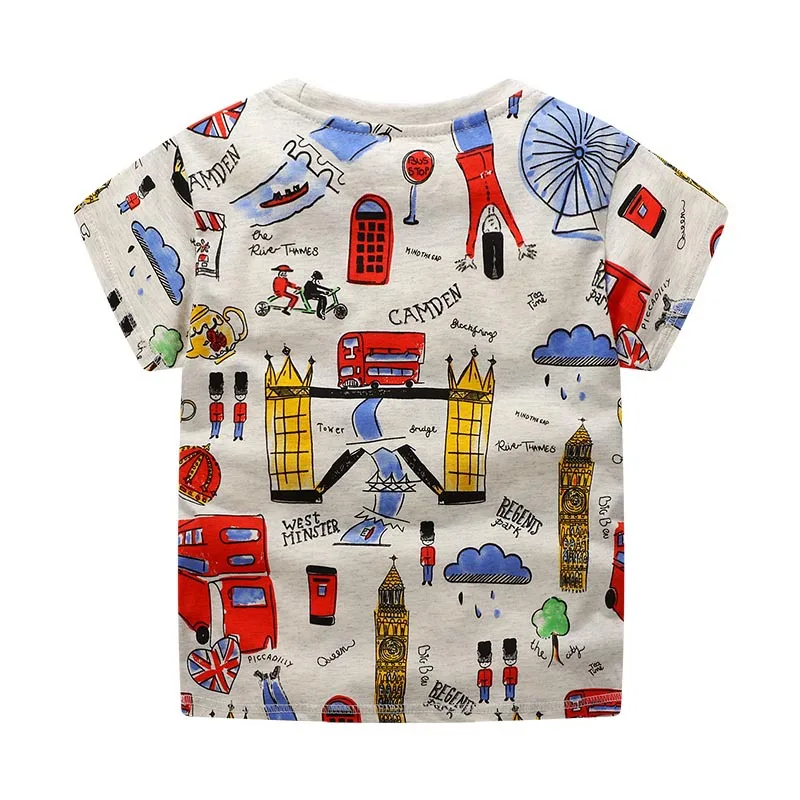 SAILEROAD 4Years Girls Футболки для детей Верхняя одежда Летняя детская одежда мультфильм Детские футболки для мальчиков