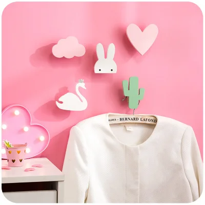 INS модные настенные крючки настенная вешалка для пальто деревянный крючок в