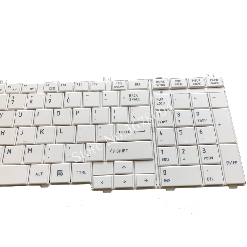 НОВЫЙ США клавиатура для ноутбука toshiba Satellite C655 C650 C655D C660 L650 L655 L670 L675 L750 L755 Белый