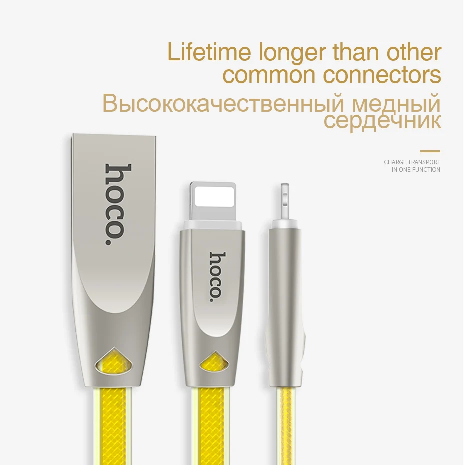 Беспроводное зарядное устройство HOCO USB Зарядное кабель для передачи данных iPhone X