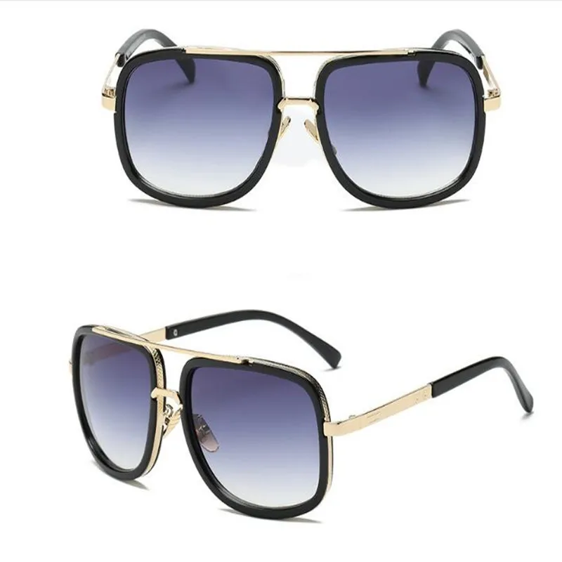 Мужские прямоугольные металлические солнцезащитные очки capelus повседневные с