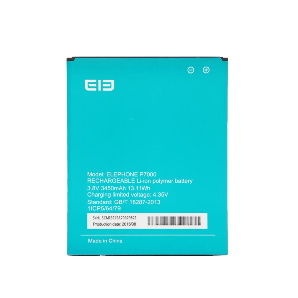 Оригинальная батарея для Elephone P7000 3450mAh запасная литий-ионная Замена смартфона |