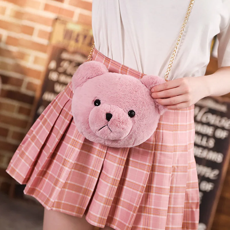 Милый плюшевый медведь рюкзак сумка через плечо 2 цвета мягкий игрушка для детей