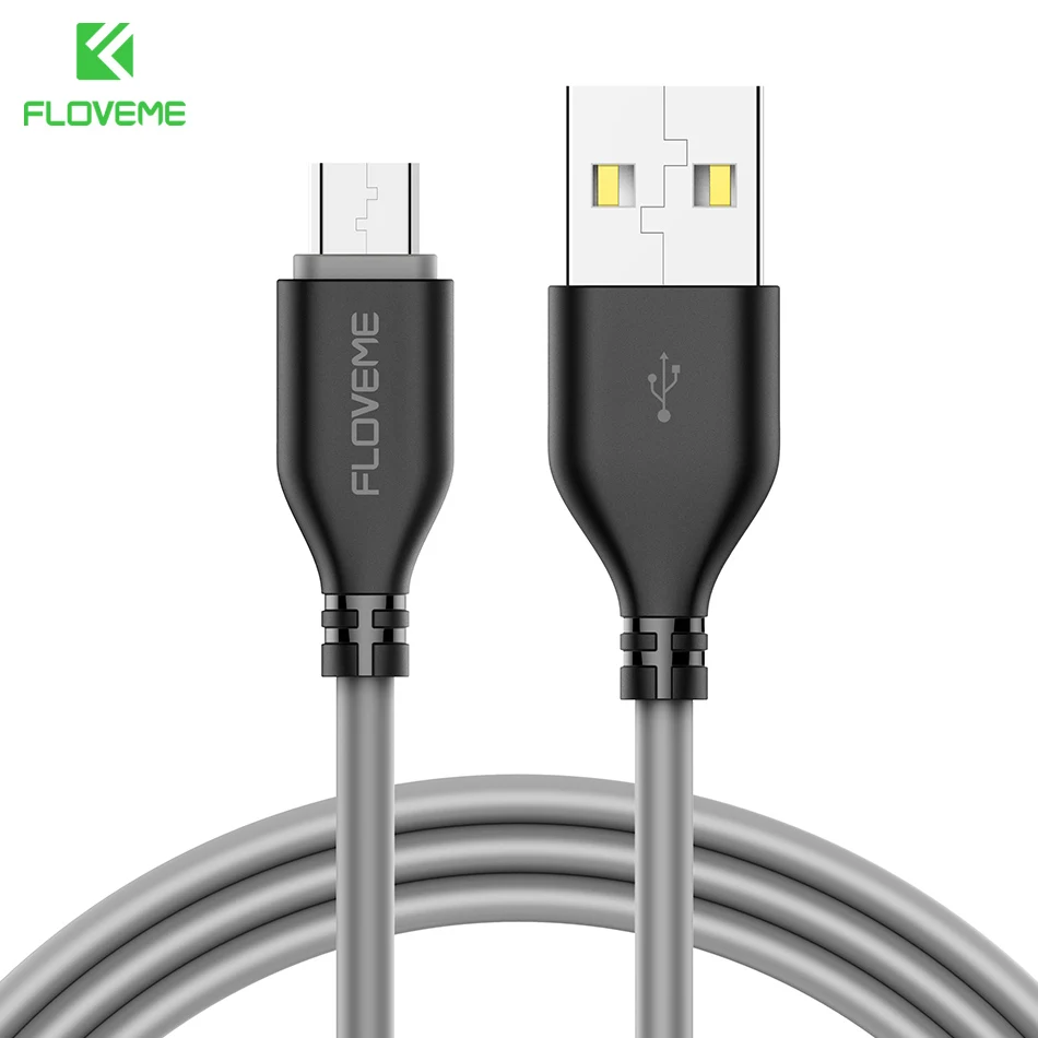 Mysterious Black FLOVEME 5 V/2.2A Micro USB кабель для Xiaomi Redmi Note 4 4X5 плюс мобильный телефон USB кабель для samsung Galaxy S7 S6 заряда Кабо - Цвет: Mysterious Black