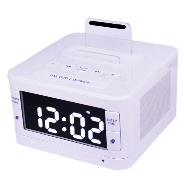 Стерео беспроводной Bluetooth динамик FM радио Будильник компьютерные колонки с