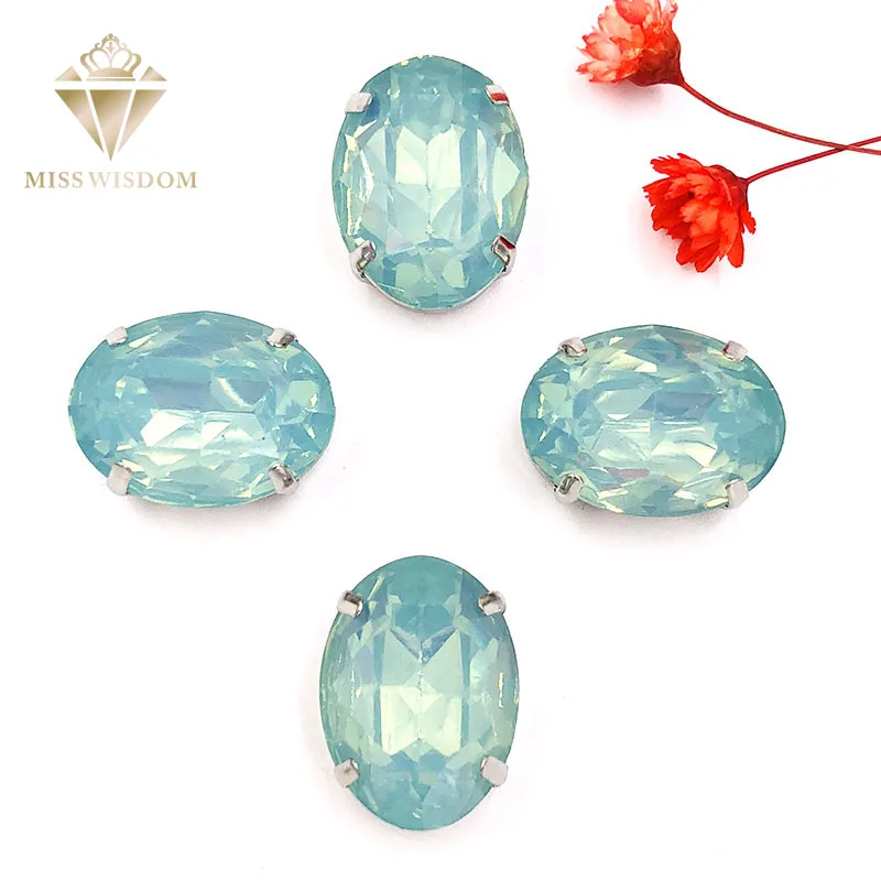 Горячая Распродажа матовые оливково-зеленые опаловые овальные Стразы с плоской