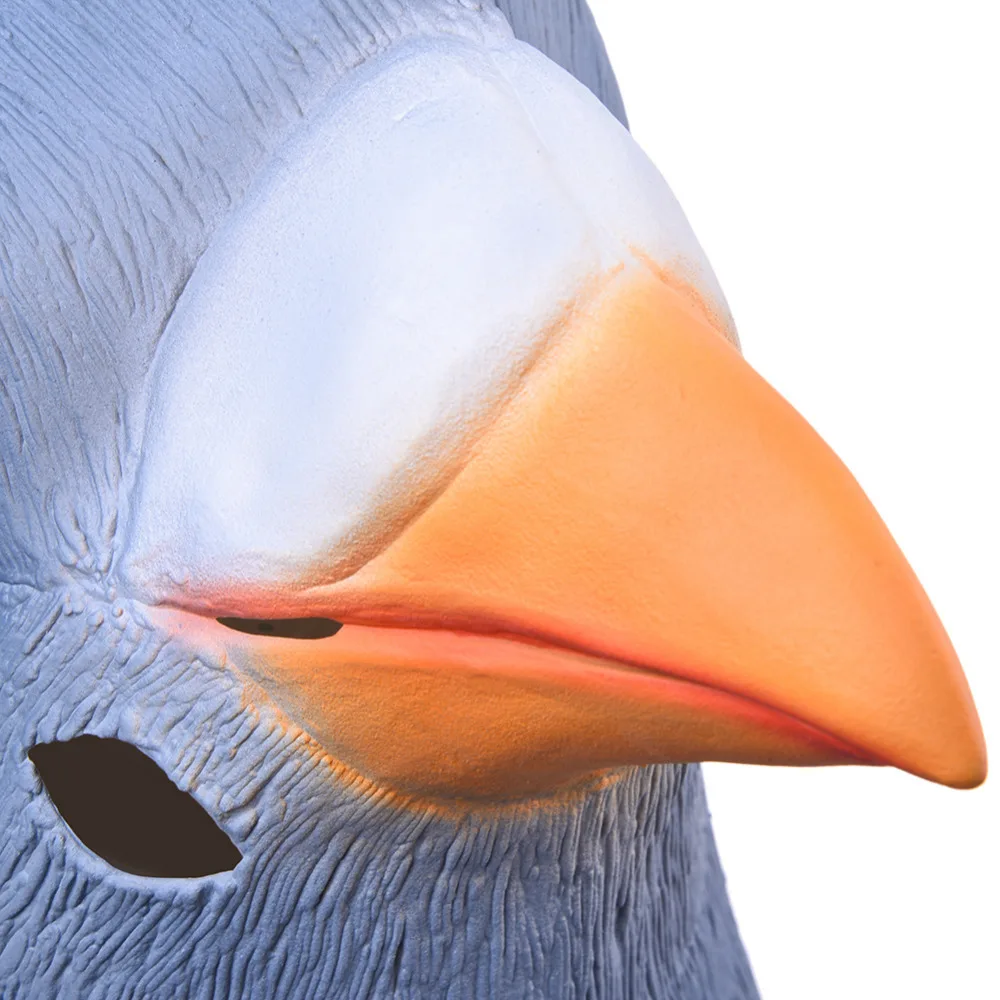 2019 New Lifelike Pigeon Head Full Face Mask Halloween Gifts Eco-friendly Nature Latex Funny For Cosplay Party Dress up | Дом и сад